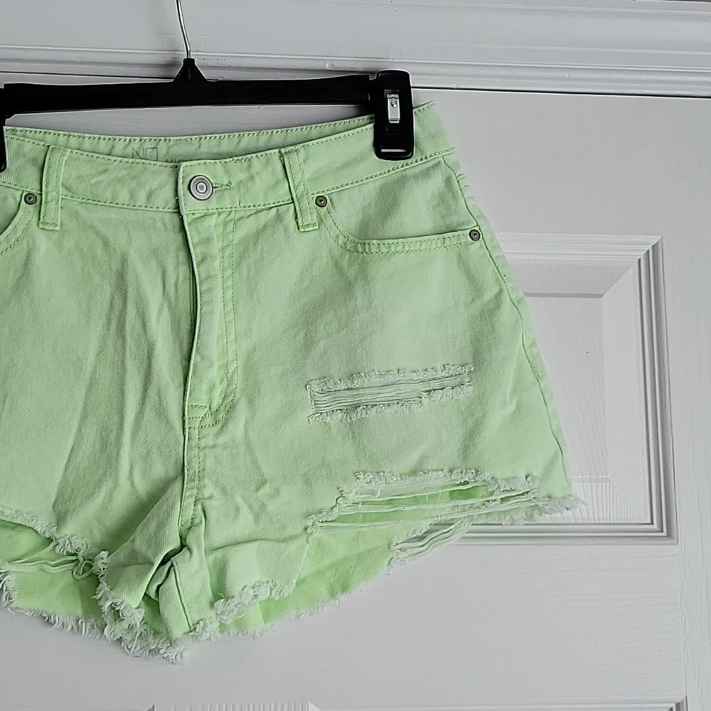 NOBO High Rise Distressed Denim Shorts